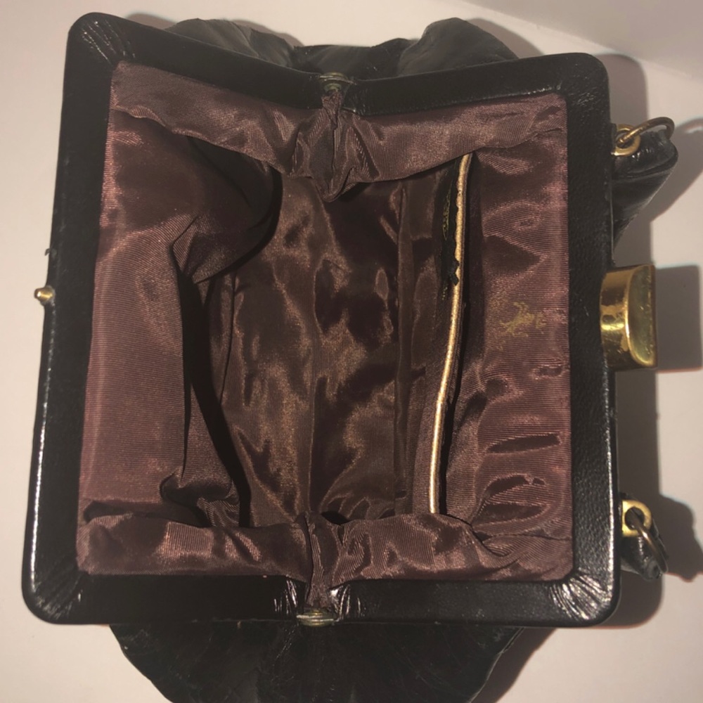Vintage Mini Top Handle Black Bag - Picture 6 of 9